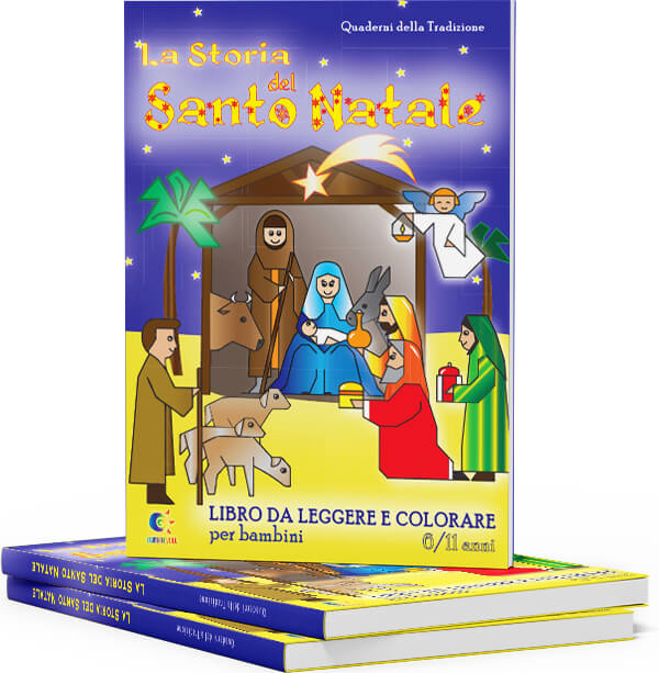 La nascita di Gesù libro da colorare per bambini la storia del Natale